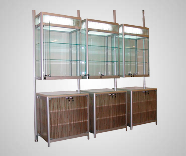 Suspended Display Cases